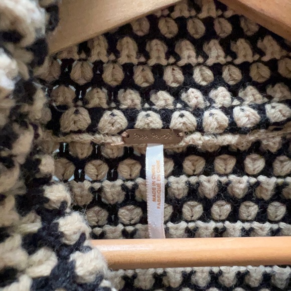 Knit sweater by Free People size XS Cream and black - Picture 4 of 7